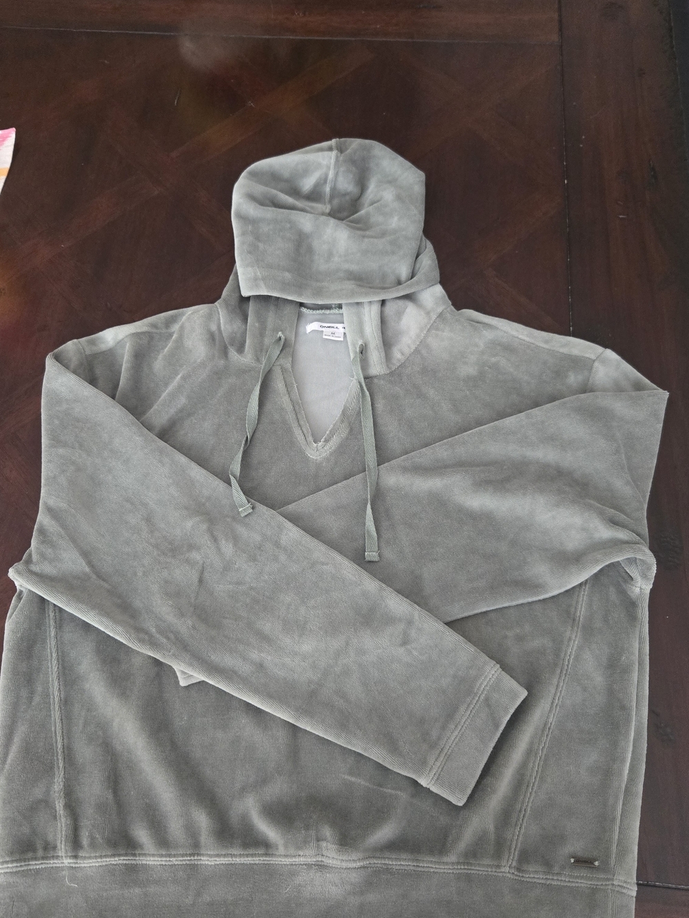 O'Neill Terry Cloth Hoodie in Sage Green